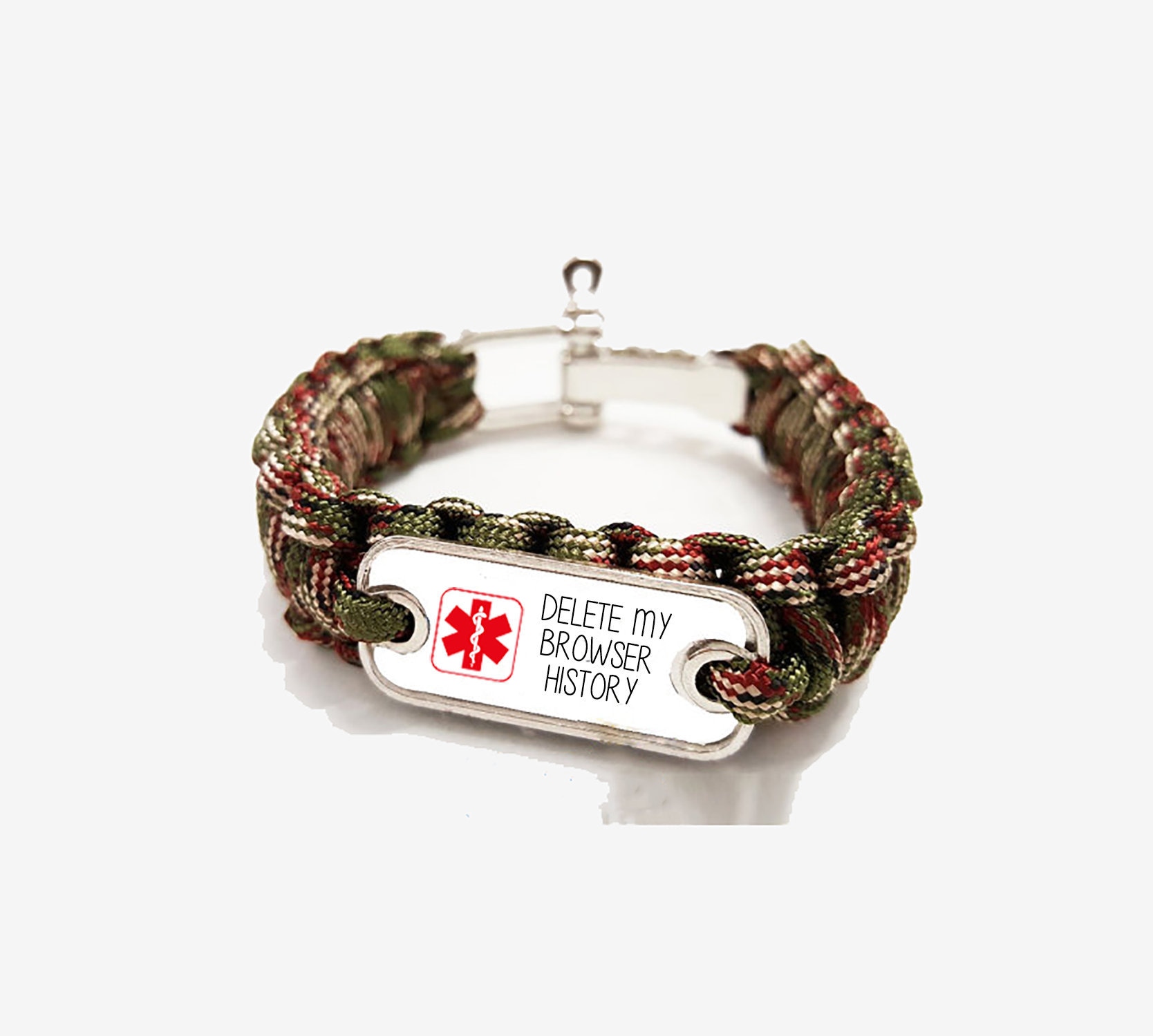 Funny Medical Alert Bracelet Delete My Browser History Etsy