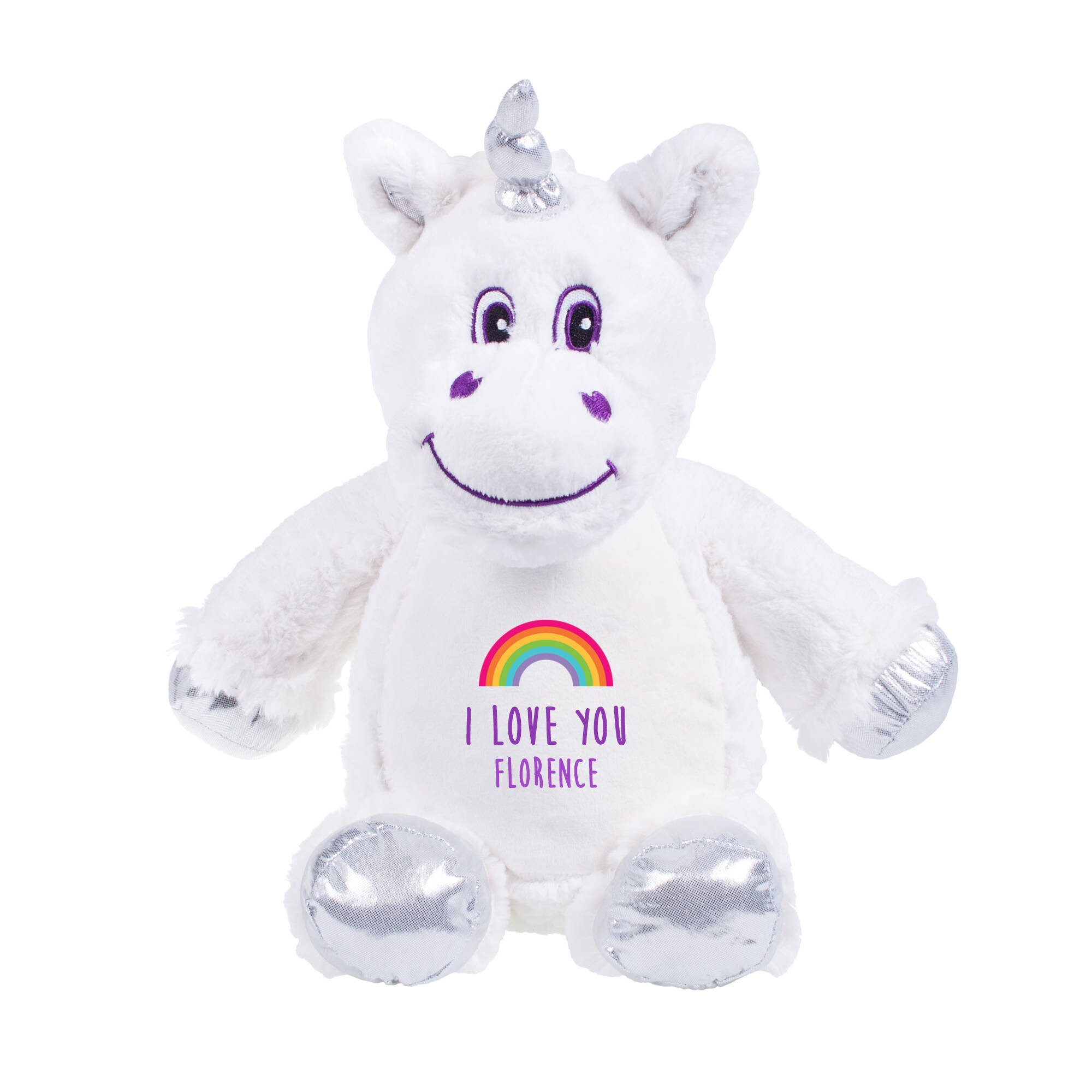 happy stuffed unicorn