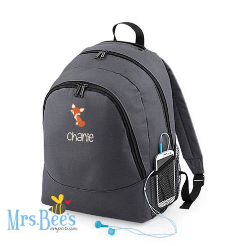 Childrens Fox Rucksack Back to School kids bag Nursery Rucksack Personalised Kids Backpack personalized backpack fox custom backpack