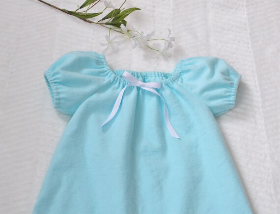 short sleeve flannel nightgown