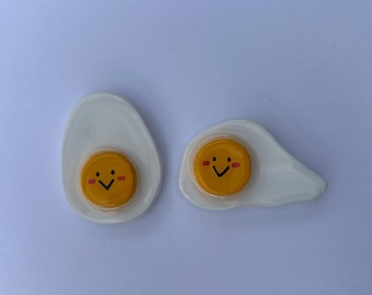 Handgemachter Eiermagnet 2er Set Ei Charakter Gesicht Kühlschrankmagnete Küche Dekor Geschenk