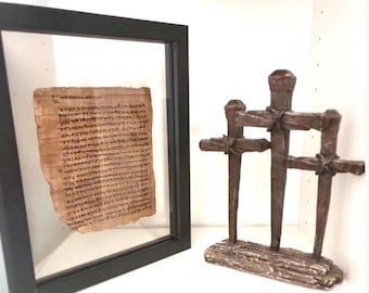 John 3:16 "For God So Loved the World"  Papyrus 66 |  Master-crafted Replica