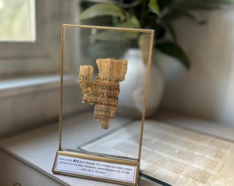 Oldest New Testament Fragment P52 Papyrus Replica