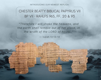 Isaiah 13 and 59 | Rahlfs 965, ff. 20 & 93 | “I Will Shake the Heavens” | Biblical Manuscript Replica
