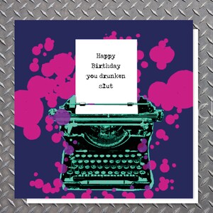 Carte d'ANNIVERSAIRE à message RUDE - uniquement pour les adultes ayant un sens de l'humour alternatif :-)