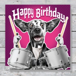 Carte Danniversaire Du Batteur De Rock Colore De Pug Au Cœur Etsy Carte Danniversaire Du Batteur De Rock Colore De Pug Au Cœur Etsy