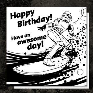 Le mashup Star Wars BIRTHDAY fait du surf sur les cartes Stormtrooper !