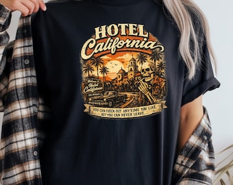 California Shirt, Vintage Hotel Graphic Tee, West Coast V-Neck Sweatshirt, Retro Travel Shirt, California Souvenir Shirt