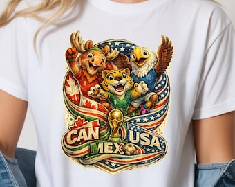 Cute Soccer Shirt, North America Soccer Tee, Kids And Adults Soccer Fan Shirt, Tournament Graphic V Neck, Sports Fan Sweatshirt