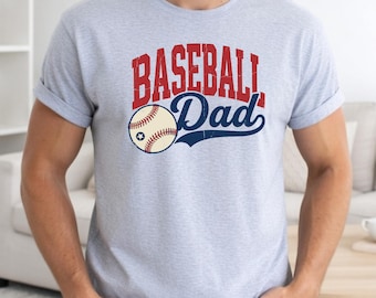 Baseball Dad Shirt, Funny Sports Dad Tee, Baseball Game Day Sweatshirt, Proud Baseball Father Hoodie, Dad Gift for Baseball Fans