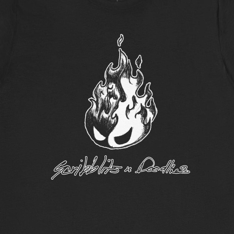 Fireball Creature T-Shirt, Fire Solves Everything Shirt, Angry Fire Elemental Tee, Chaotic Fire Humor Tee, Fantasy Creature Gift #12082 Black