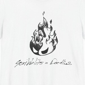 Fireball Creature T-Shirt, Fire Solves Everything Shirt, Angry Fire Elemental Tee, Chaotic Fire Humor Tee, Fantasy Creature Gift #12082 White
