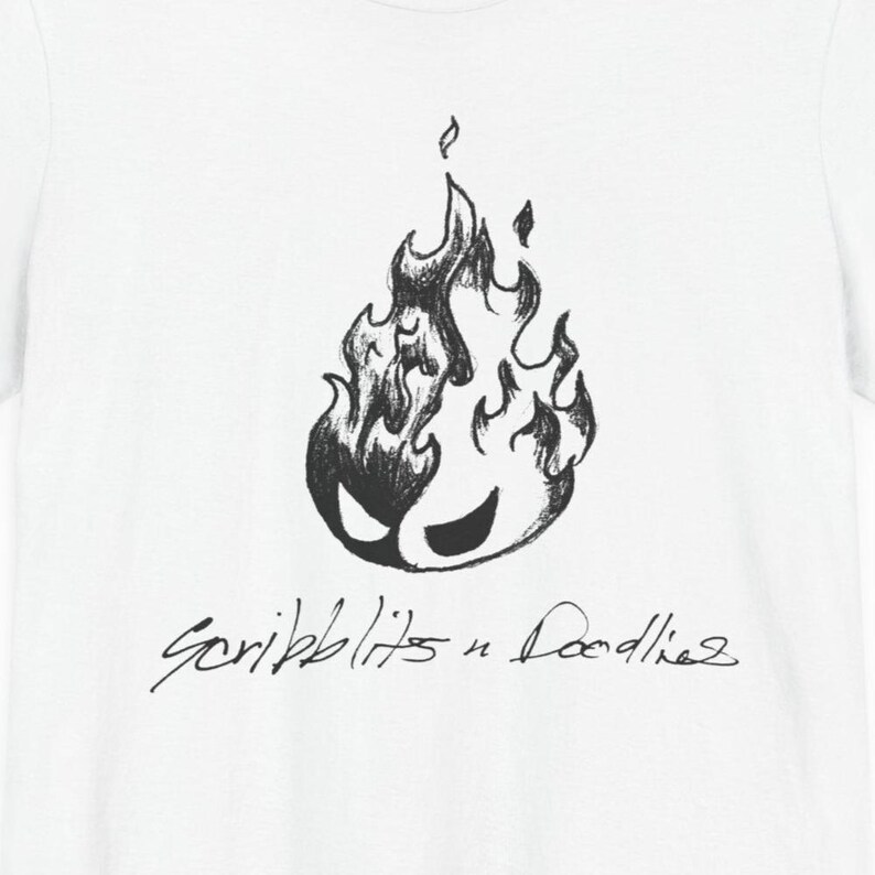 Fireball Creature T-Shirt, Fire Solves Everything Shirt, Angry Fire Elemental Tee, Chaotic Fire Humor Tee, Fantasy Creature Gift #12082 White