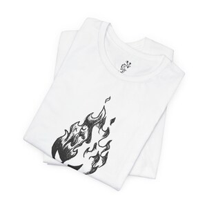 Fireball Creature T-Shirt, Fire Solves Everything Shirt, Angry Fire Elemental Tee, Chaotic Fire Humor Tee, Fantasy Creature Gift #12082 imagen 3