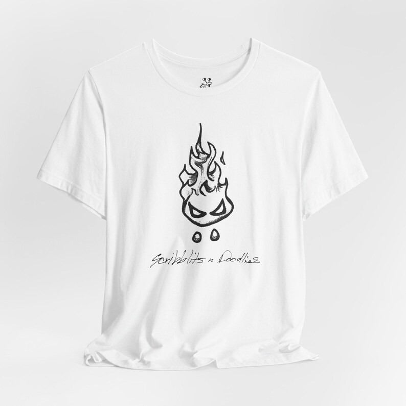 Grumpy Fireball Creature T-Shirt, Funny Fire Elemental pet, Explosive Mood Graphic Tee, Chaotic Energy Creature Shirt, Fantasy Gift #72555 zdjęcie 9