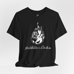 Fireball Creature T-Shirt, Fire Solves Everything Shirt, Angry Fire Elemental Tee, Chaotic Fire Humor Tee, Fantasy Creature Gift #12082 imagen 6