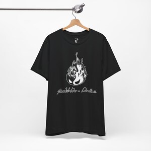 Fireball Creature T-Shirt, Fire Solves Everything Shirt, Angry Fire Elemental Tee, Chaotic Fire Humor Tee, Fantasy Creature Gift #12082 imagen 8