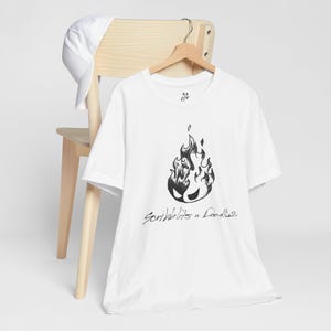 Fireball Creature T-Shirt, Fire Solves Everything Shirt, Angry Fire Elemental Tee, Chaotic Fire Humor Tee, Fantasy Creature Gift #12082 imagen 9