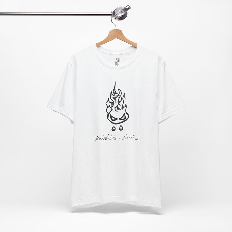 Grumpy Fireball Creature T-Shirt, Funny Fire Elemental pet, Explosive Mood Graphic Tee, Chaotic Energy Creature Shirt, Fantasy Gift #72555 zdjęcie 10