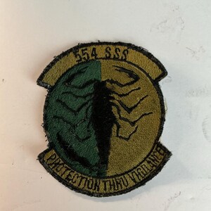 U.S.A.F. Security Police 554 SSS Squadron Patch Nellis AFB Nevada Area II
