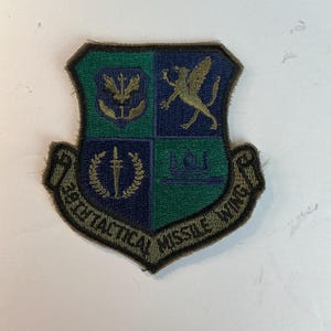 USAF Air Force Patch 38th Tactical Missile Wing Wueschheim Air Station Germany