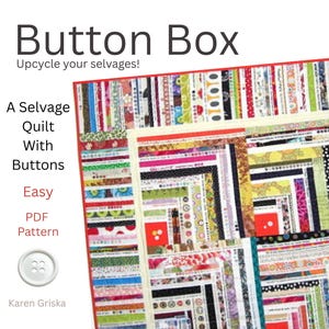 Quiltpatroon zelfkant: geüpcycled blokhuis (pdf-patroon)