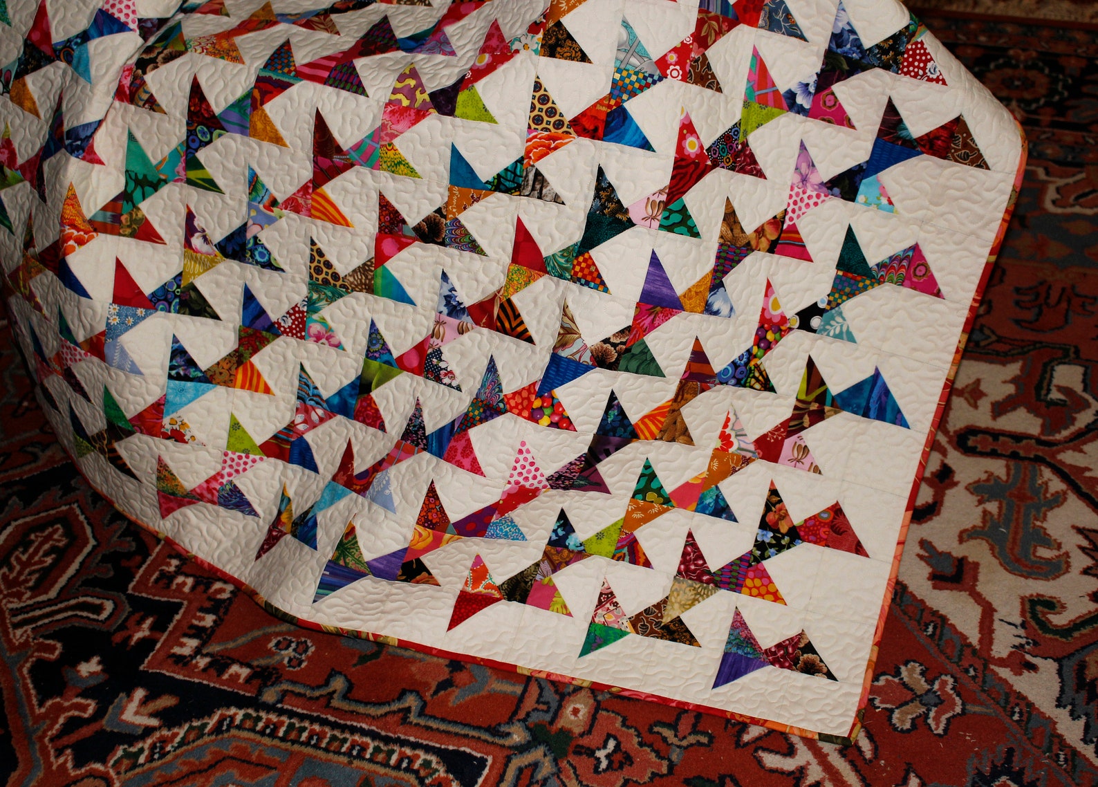 Trumpet Vine Quilt Pattern Modern Quilt Scrap Quilt Etsy