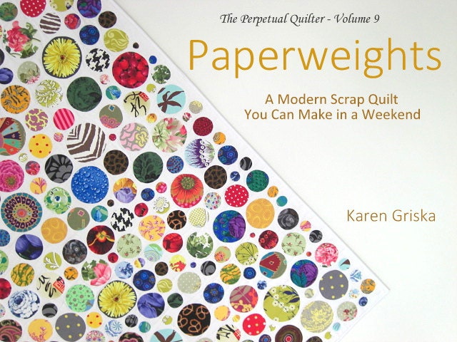 Paperweights Quilt Pattern, Modern Scrap Quilt, Easy Quilt Pattern, P…