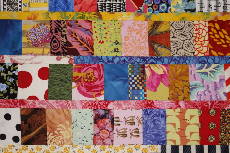 The Lasagna Quilt Pattern Easy Scrap Quilt Pattern Patchwork Etsy Canada