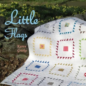 Little Flags Quilt Pattern, PDF Quilt Pattern, Modern Quilt Pattern, Easy Quilt Pattern