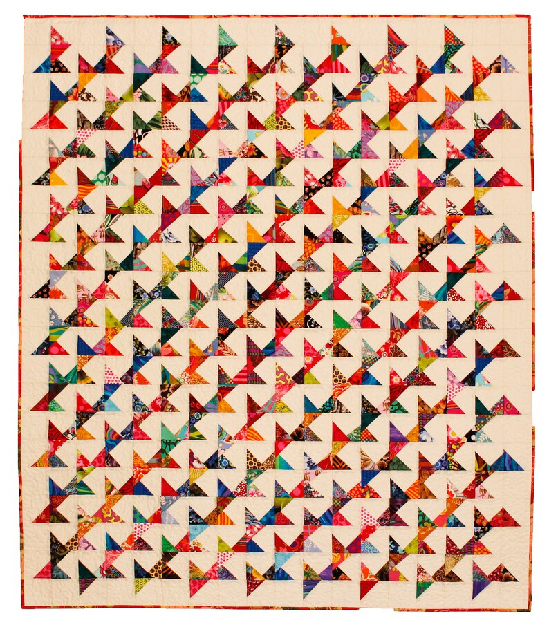 Trumpet Vine Quilt Pattern Modern Quilt Scrap Quilt Etsy UK