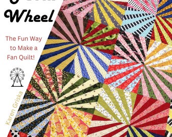 Ferris Wheel Fan Quilt Pattern, Scrap Fabric (PDF Pattern)