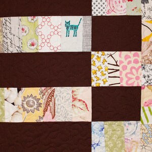 Chocolate Bars Quilt Pattern, Scrap Quilt, Modern Quilt, Easy Quilt, Patchwork, Twin Bed Quilt, PDF, 60 x 75 image 9