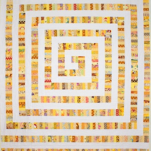Yellow Brick Road Quilt Pattern, Modern Quilt Pattern, String Quilt, Scrap Quilt, pdf image 2