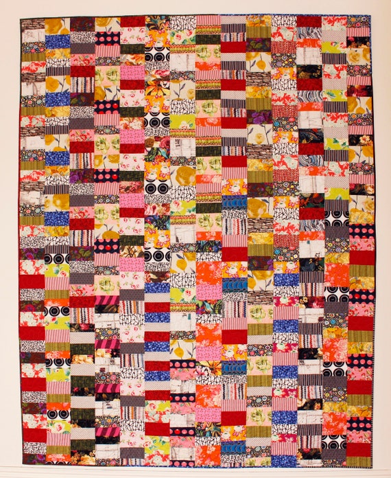The Grand Wazoo Quilt Pattern, Easy Scrap Quilt Pattern