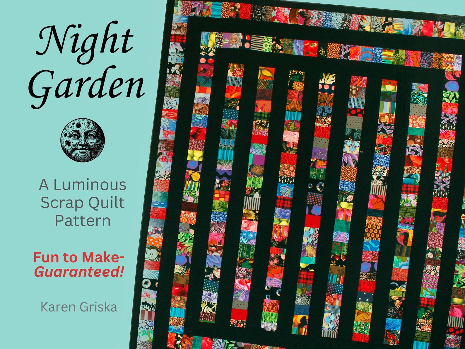 Night Garden Scrap Quilt Pattern: Luminous Patchwork (digital PDF) - Etsy