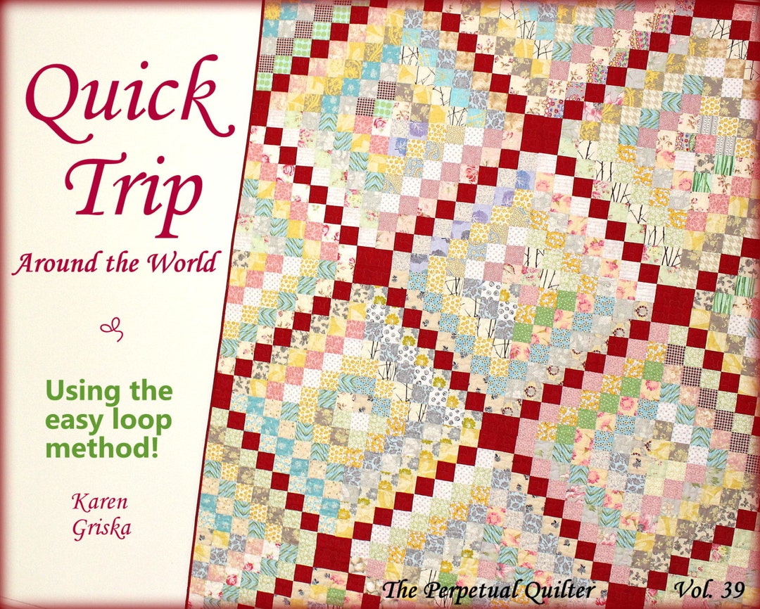 Quilt Pattern Trip Around the World Quilt Easy Quilt Etsy