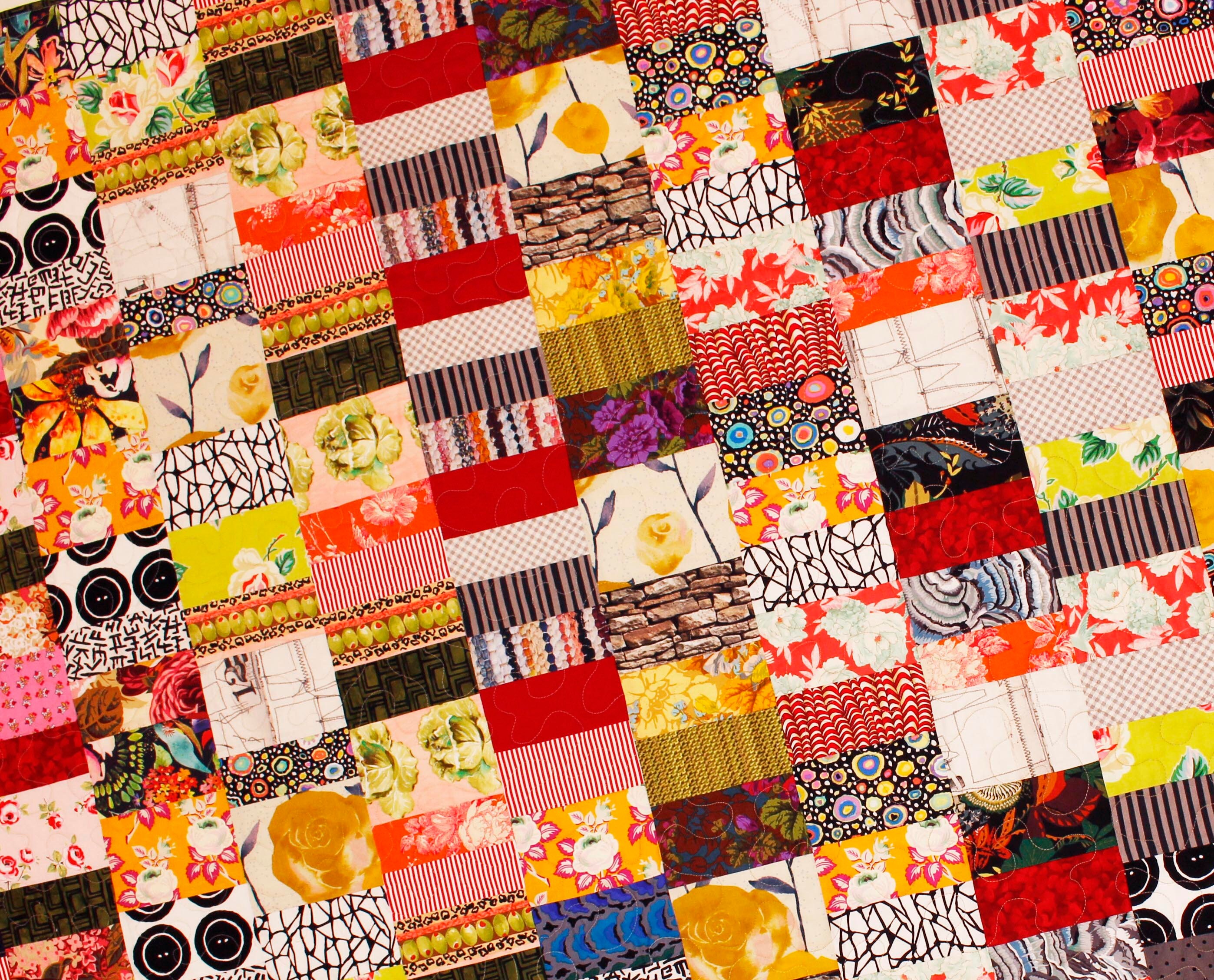The Grand Wazoo Quilt Pattern, Easy Scrap Quilt Pattern