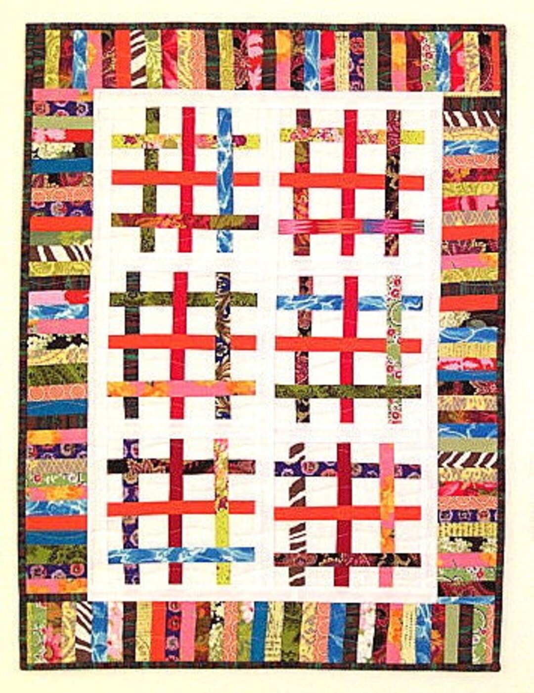 Plaid Weave Quilt Pattern, PDF Quilt Pattern, Tutorial, Scrap Quilt
