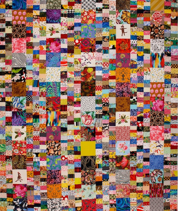 Home Free Scrap Quilt Pattern, Extra Long Twin Quilt Pattern