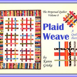 Plaid Weave Quilt Pattern, PDF Quilt Pattern, Tutorial, Scrap Quilt, Modern, Upcycle, Recycle image 2