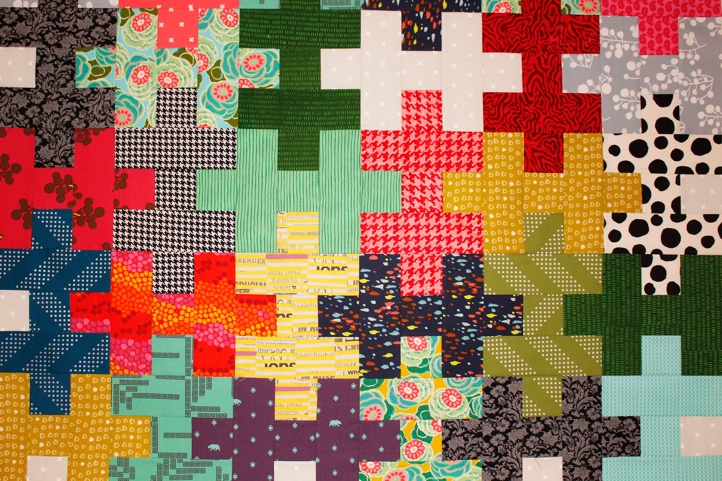 Puzzle Quilt Pattern Easy Quilt Scrap Quilt Gift Quilt Etsy