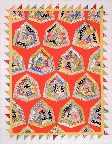 ★TOUT Y EST★ CRINKLE TRIANGLE QUILTING POCKET D SILVER FM String Star Quilt – Julie SIlber's Antique Quilt Store