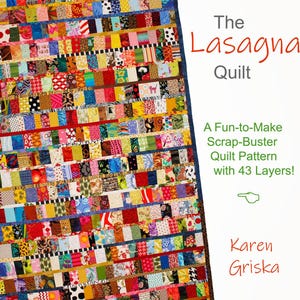 Lasagna Quilt Pattern: Easy Scrap Patchwork (Instant Download PDF)