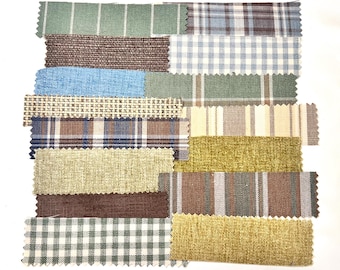 Fabric Belly Band Blanks – 15 Decorator Textile End Cuts, Sample Strips for Junk Journals & Fabric Collage