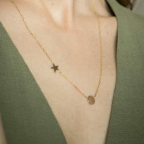 Solid 14 Karat Rose Gold initial necklace- 14 Karat shops Rose Gold letter necklace- Rose Gold necklace- layered necklace-Rose chain necklace.