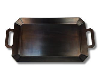 Lomello and Co 7 Gauge Solid Steel Griddle Heavy Duty Pre Seasoned Flat Top 22 x 13 American Made Cookware