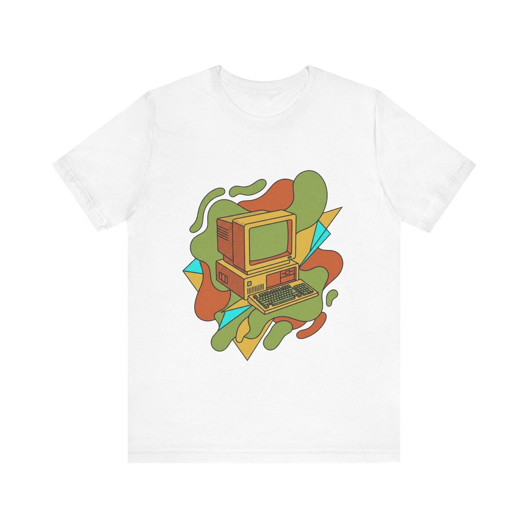 Retro Computer Shirt - Vintage PC Tee for Programmers & Tech Geeks ...