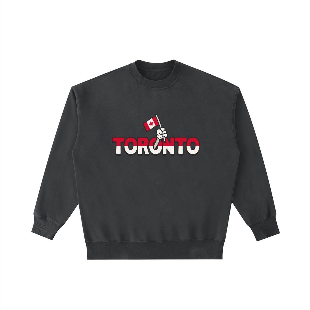 Ttc Graphics Toronto TTC Streetcar Vintage Washed Heavyweight Graphic Crewneck ...