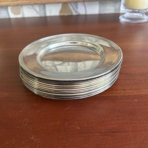 Set of 12 Antique Silver Bailey Banks and Biddle Dishes